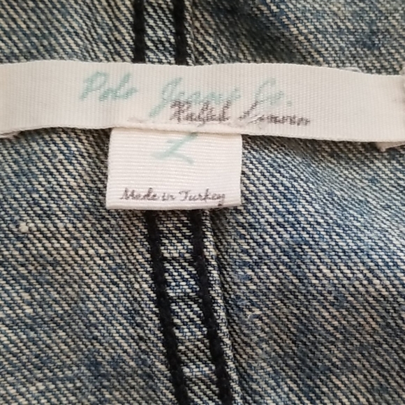 Girl Polo Ralph Lauren Retro Jean Jacket, L - Picture 8 of 8